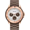 Bulova Classic Brown Rubber Watch 41mm